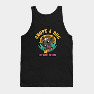 Adopt A Dog - Love Knows No Breed Tank Top